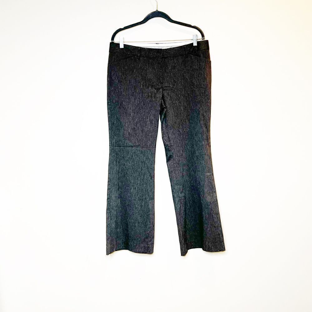 Express Heathered Gray Editor Barely Boot Pants S… - image 1